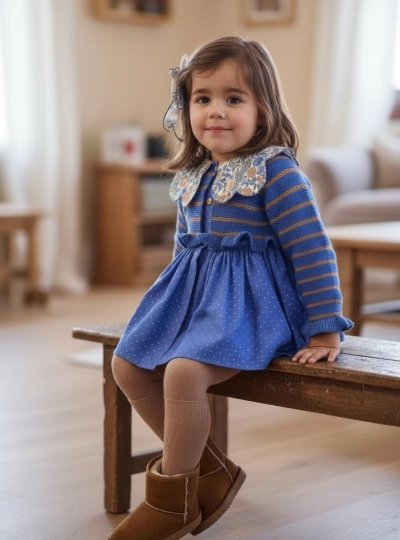 Three-piece set for girls Children choco from La Martinique Three-piece set for girls Children choco from La Martinique