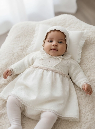 Three-piece set for girls. Special ceremony.