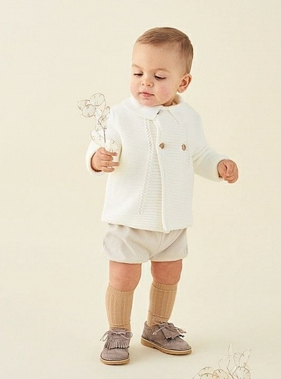 Trenka for boy. Beige knit. Jib