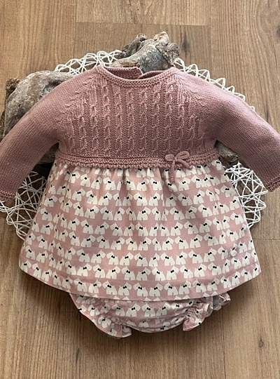 Two-piece baby girl set Mafalda Collection