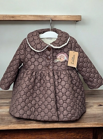 Two-tone girl's coat, Lolittos Hedgehog Collection