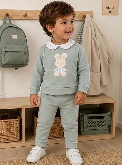 Unisex baby set sweatshirt and trousers Harmony 100% cotton Unisex baby set sweatshirt and trousers Harmony 100% cotton