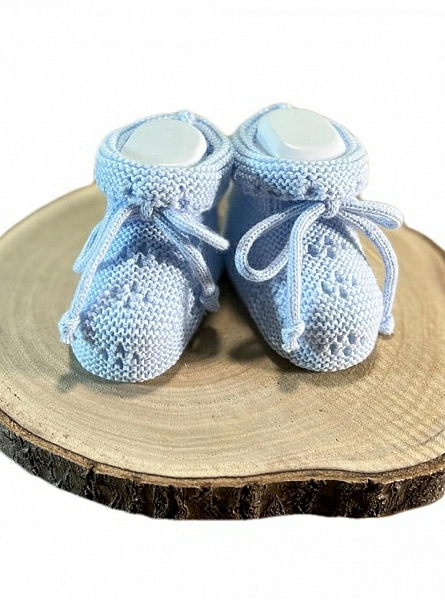 Unisex cotton knit bootees Draw Collection