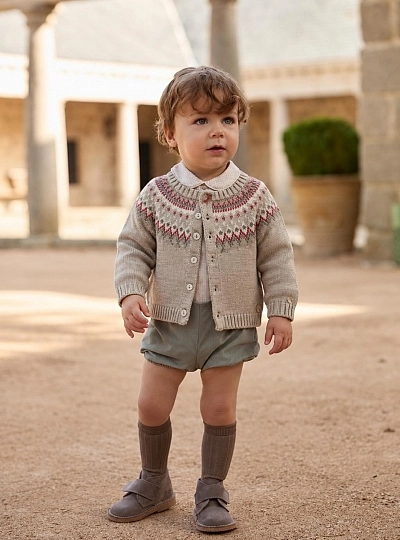 Unisex Fair Isle knit jacket – Pravia Collection Unisex Fair Isle knit jacket – Pravia Collection