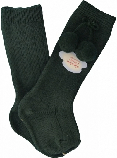 Unisex high ribbed sock with pompom. Various colors. Condor O-Winter