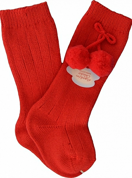 Unisex high ribbed sock with pompom. Various colors. Condor O-Winter