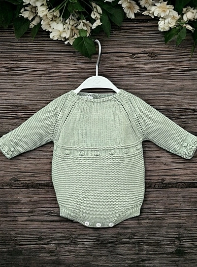 Unisex knitted romper in three colors