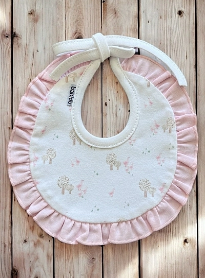 Unisex round cotton bib, Sendero collection