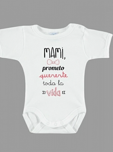 Unisex white outer bodysuit with funny phrase
