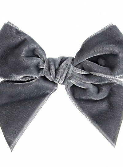 Velvet bow clip in various colors