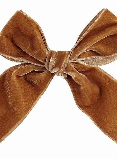 Velvet bow clip in various colors