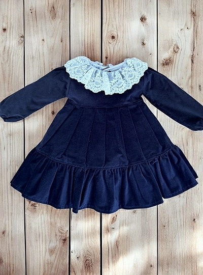 Vestido de terciopelo marino Colección Fantasía