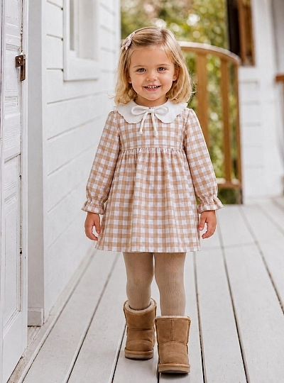 Vestido niña de cuadros con braguita – Colección Toffe Vestido niña de cuadros con braguita – Colección Toffe