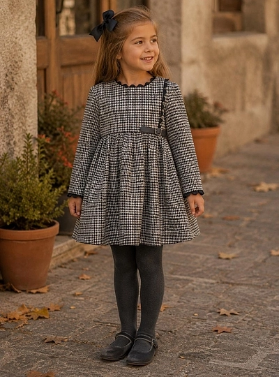 Vestido niña espiga negra – Mon Petit Vestido niña espiga negra – Mon Petit