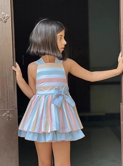 Vestido tipo pichy colección Pastel