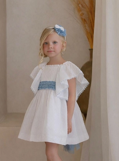 White and blue plumeti dress Bahia Collection White and blue plumeti dress Bahia Collection