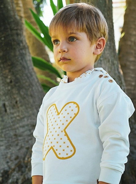 White and yellow sweatshirt Crosses Collection