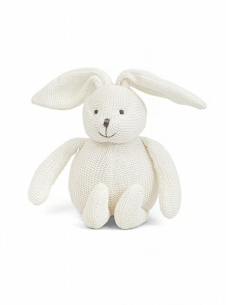 White knitted bunny. unisex