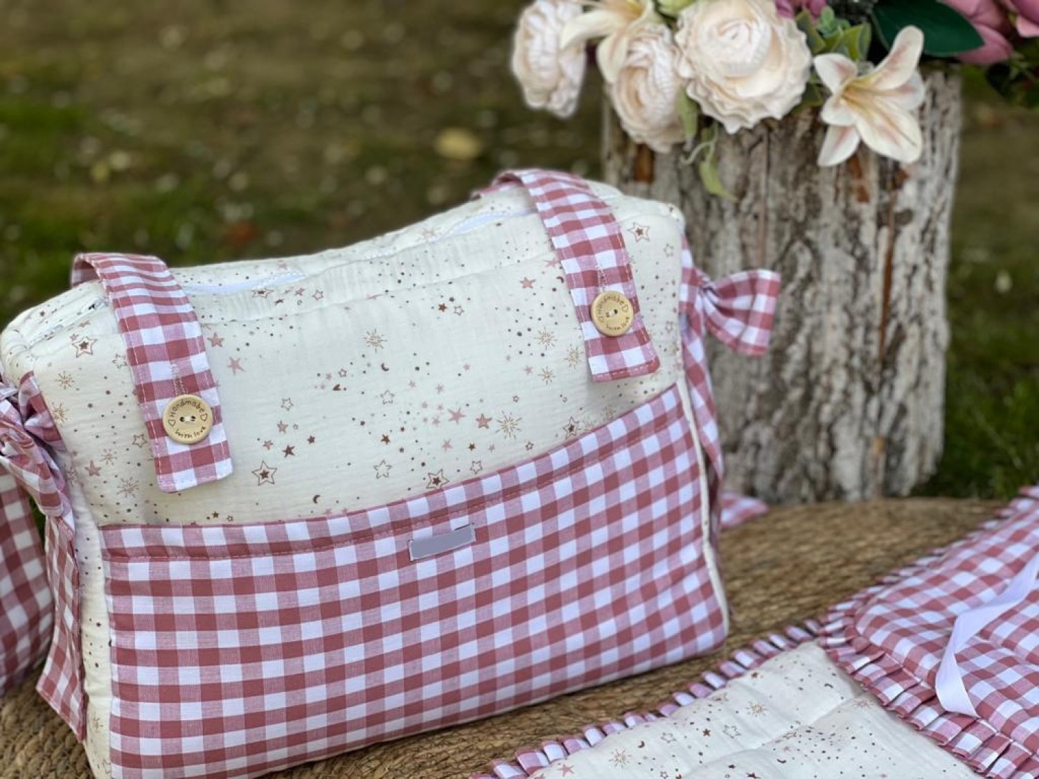 Bolso sales rosa empolvado