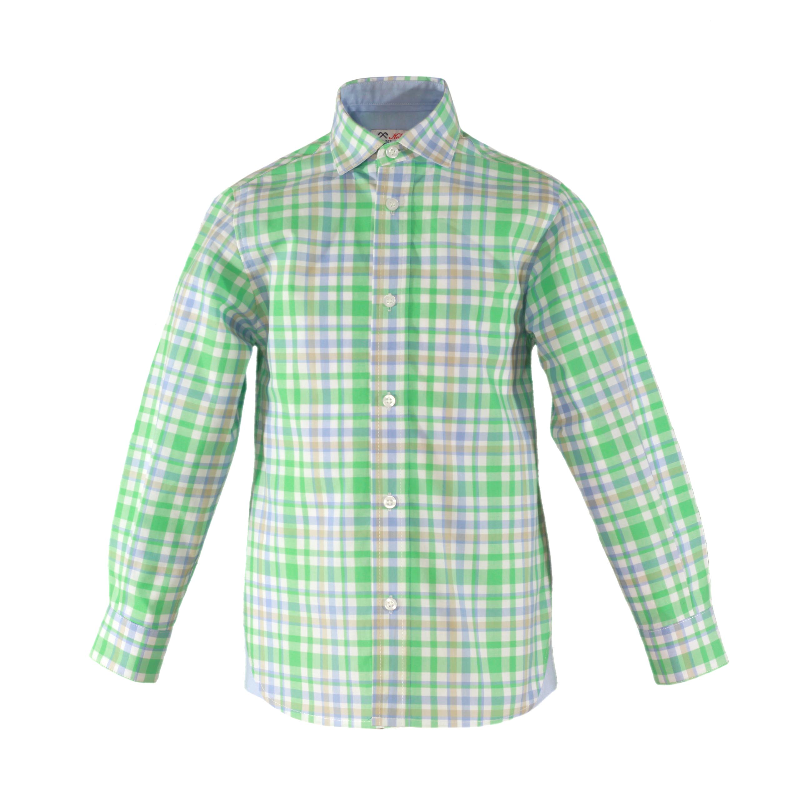 extraño diferencia pensión Camisa para niño de cuadros en verde, azul y camel. | Primer Bebé