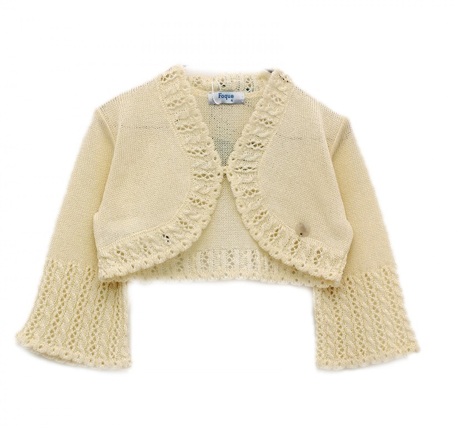 Chaqueta bolero de Foque para Ceremonia | Primer Bebé