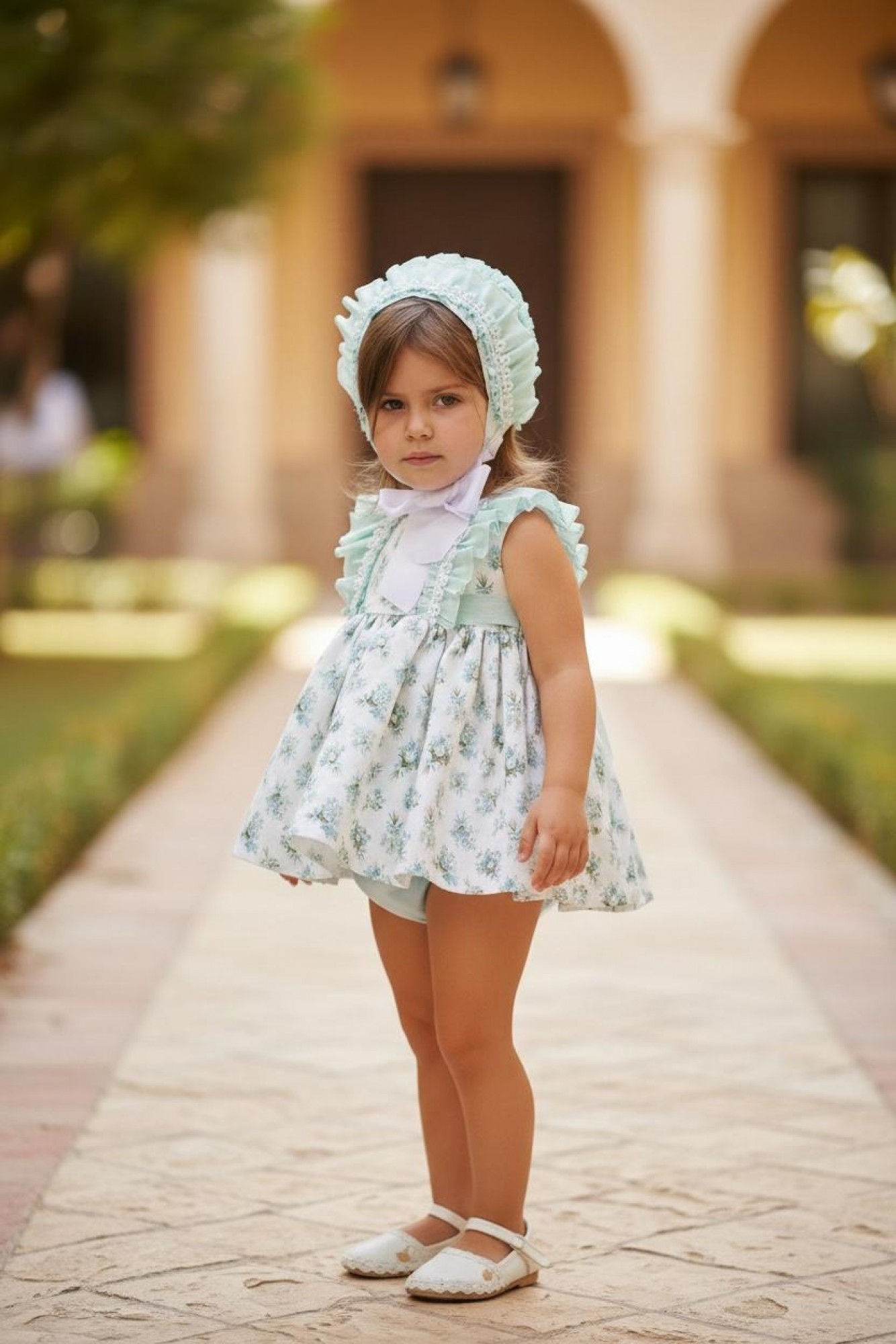 bebe mint green dress Colour: Water Three-piece set for girls, collection baby girl cute baby green dress