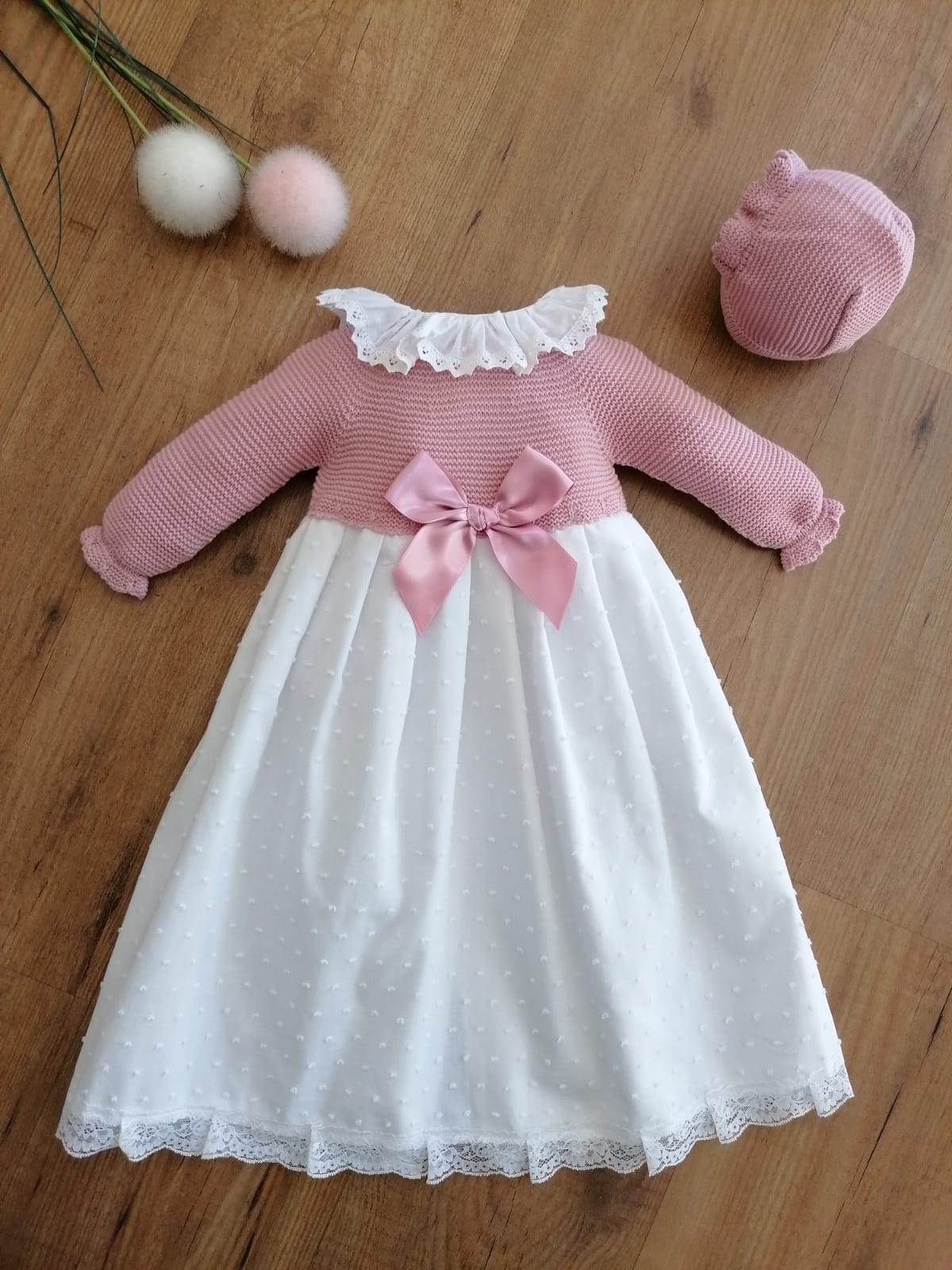 Dress Bebes Con Faldon Faldón Bautizo Trajes De Cristianar Faldón