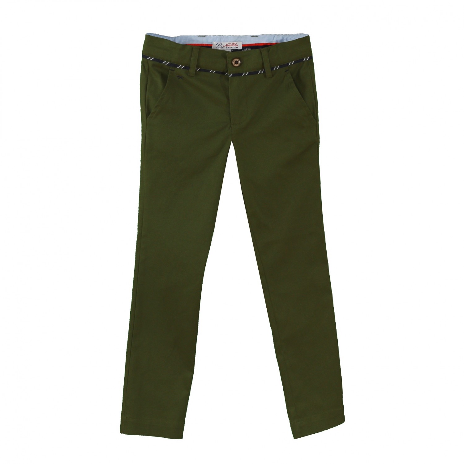Pantalon de loneta color verde militar. Muy original. | Primer Bebé