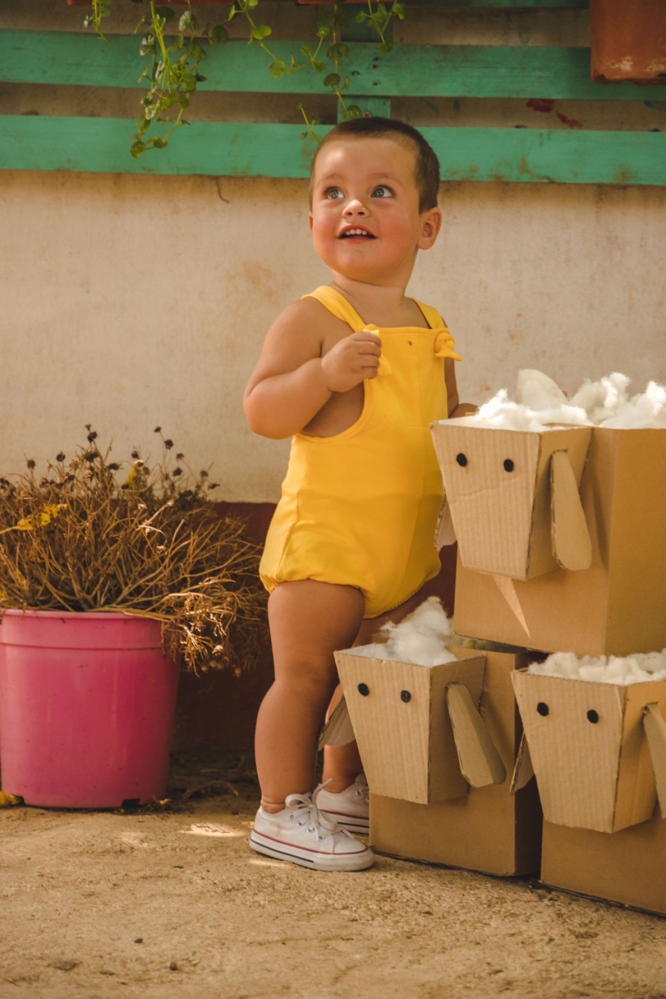 Peto para niño amarillo de cocote | Bebé