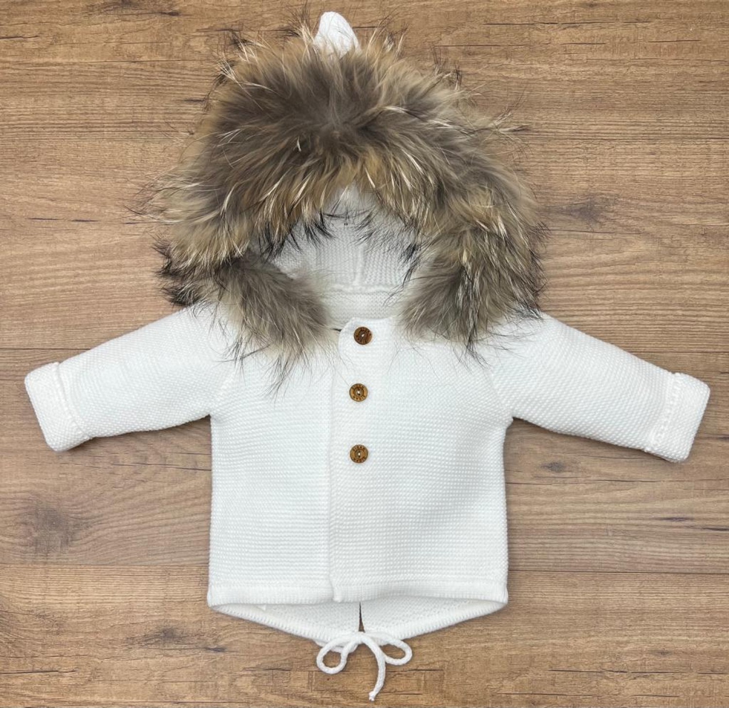 Trenka para niño en punto gordito con pelo Primer Bebé