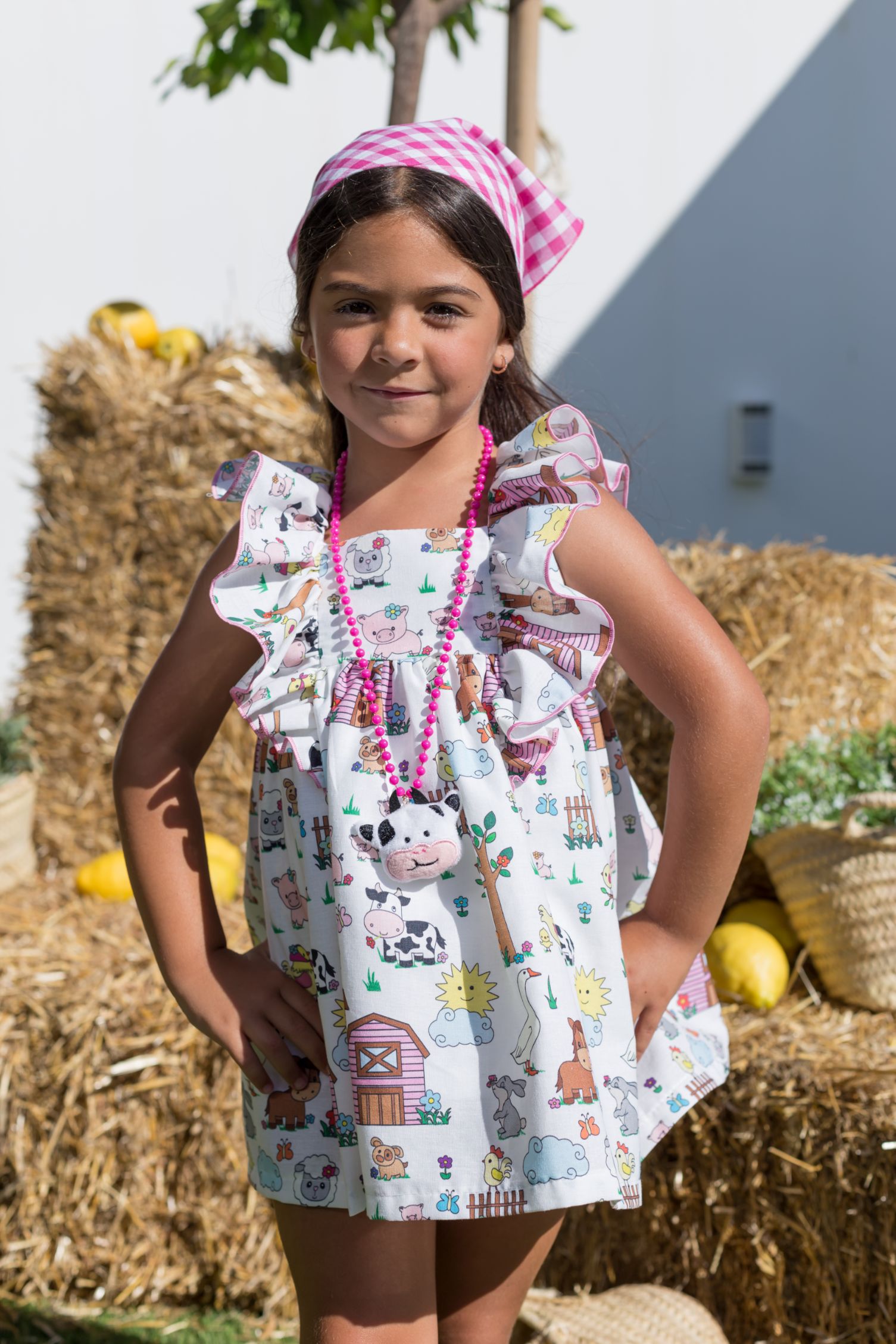 Vestido colección Granja de Mon Petit Bonbon | Primer Bebé