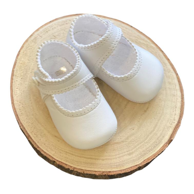 Zapatito para niña de piel rosa o blanco | Primer Bebé